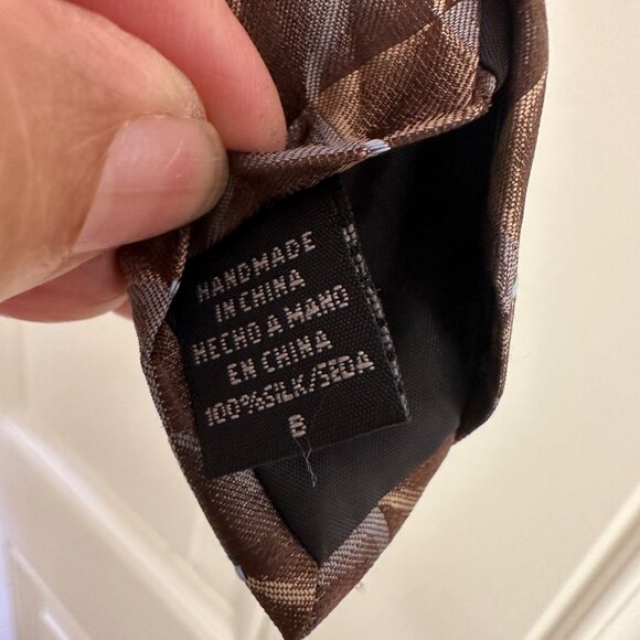 Giorgio Men's Handmade Tie Multicolor 100% Silk - Picture 5 of 6